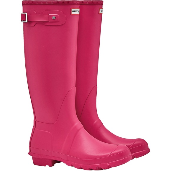 HUNTER original tall pink barbie hyper boots - Picture 2 of 7